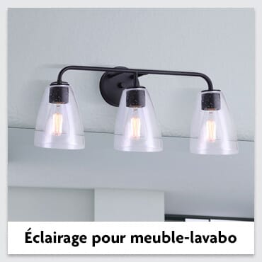 Éclairage pour meuble-lavabo